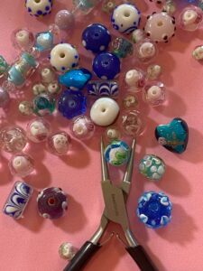 Assorted Hand Blown Artistic Jewelry Beads