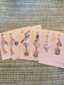 Breast Cancer Awareness Guardian Angel Zipper Pulls-Key Chain